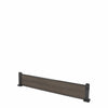 Select Living Group composite fencing full product shot, Coffee Flat fence panel with Aluminium posts, height 0.3m