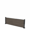 Select Living Group composite fencing full product shot, Coffee Flat fence panel with Aluminium posts, height 0.6m