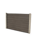 Select Living Group composite fencing full product shot, Coffee Flat fence panel with Concrete posts, height 1.2m
