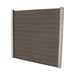 Select Living Group composite fencing full product shot, Coffee Flat fence panel with Concrete posts, height 1.8m