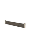 Select Living Group composite fencing full product shot, Coffee Slatted fence panel with Concrete posts, height 0.3m