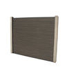 Select Living Group composite fencing full product shot, Coffee Slatted fence panel with Concrete posts, height 1.5m