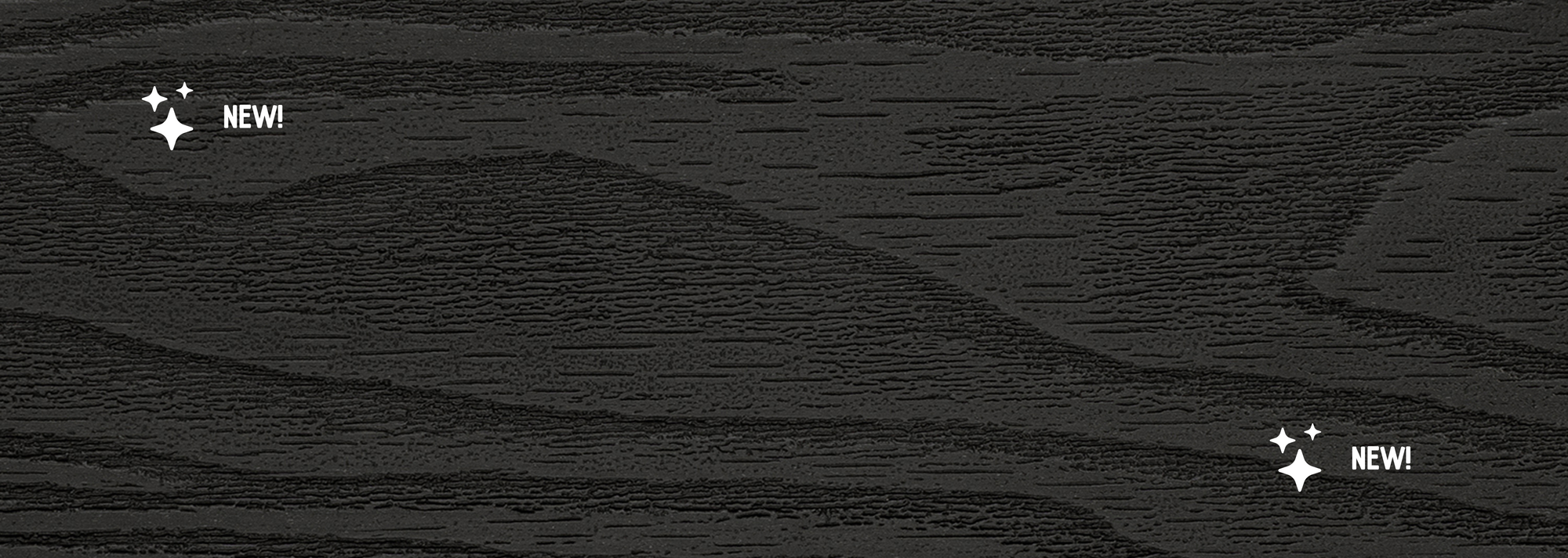 Select Living Group composite fencing texture close up product shot, Dark Grey Slatted fence panel