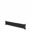 Select Living Group composite fencing full product shot, Dark Grey Flat fence panel with Aluminium posts, height 0.3m