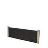 Select Living Group composite fencing full product shot, Dark Grey Flat fence panel with Concrete posts, height 0.6m