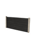 Select Living Group composite fencing full product shot, Dark Grey Flat fence panel with Concrete posts, height 0.9m