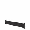 Select Living Group composite fencing full product shot, Dark Grey Flat fence panel with Aluminium posts, height 0.3m