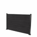Select Living Group composite fencing full product shot, Dark Grey Flat fence panel with Aluminium posts, height 1.2m