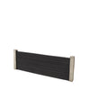 Select Living Group composite fencing full product shot, Dark Grey Flat fence panel with Concrete posts, height 0.6m
