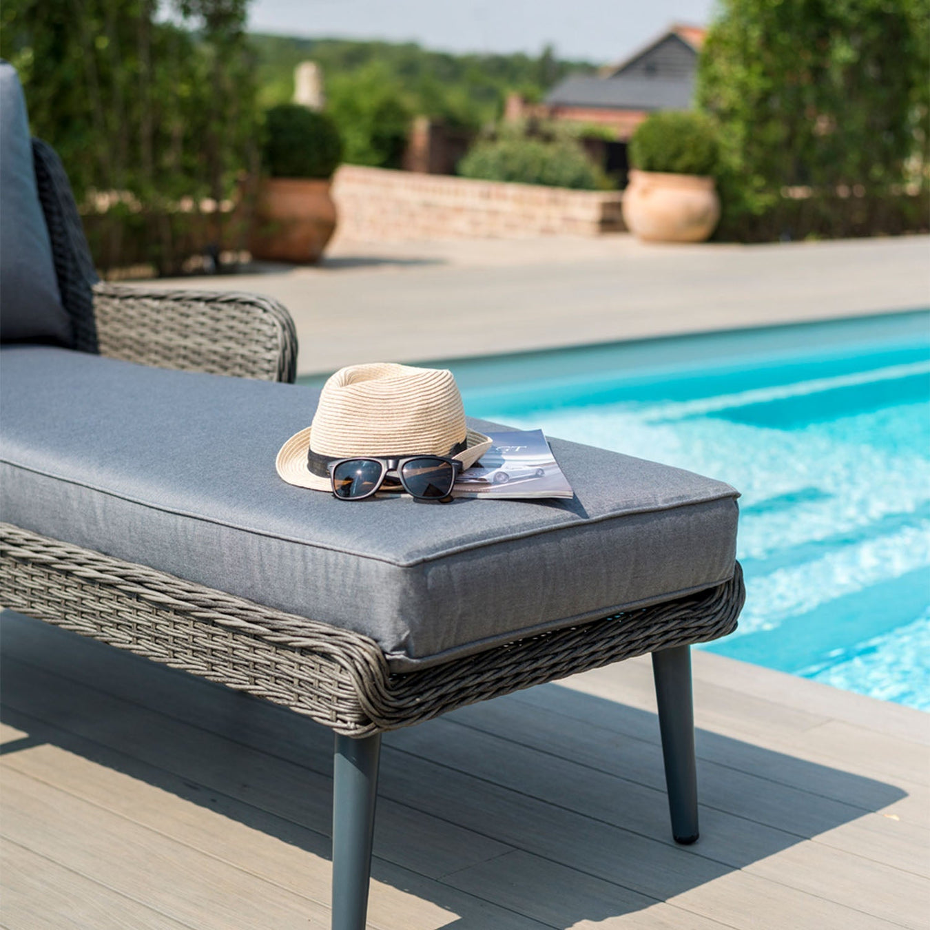 composite decking swimming pool rattan furniture