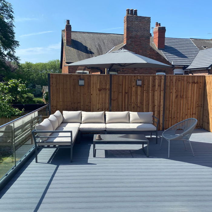Light Grey Supreme Decking Boards | 3600mm x 140mm x 20mm