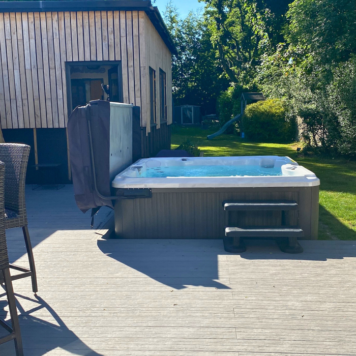 Light Grey Rustic Decking Boards | 3600mm x 140mm x 25mm