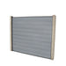 Select Living Group composite fencing full product shot, Light Grey Flat fence panel with Concrete posts, height 1.5m