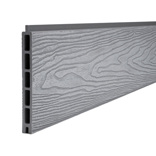 Select Living Group composite fencing singular board product shot, Light Grey Flat board