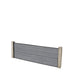 Select Living Group composite fencing full product shot, Light Grey Slatted fence panel with Concrete posts, height 0.6m