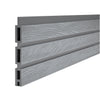 Select Living Group composite fencing singular board product shot, Light Grey Slatted board 
