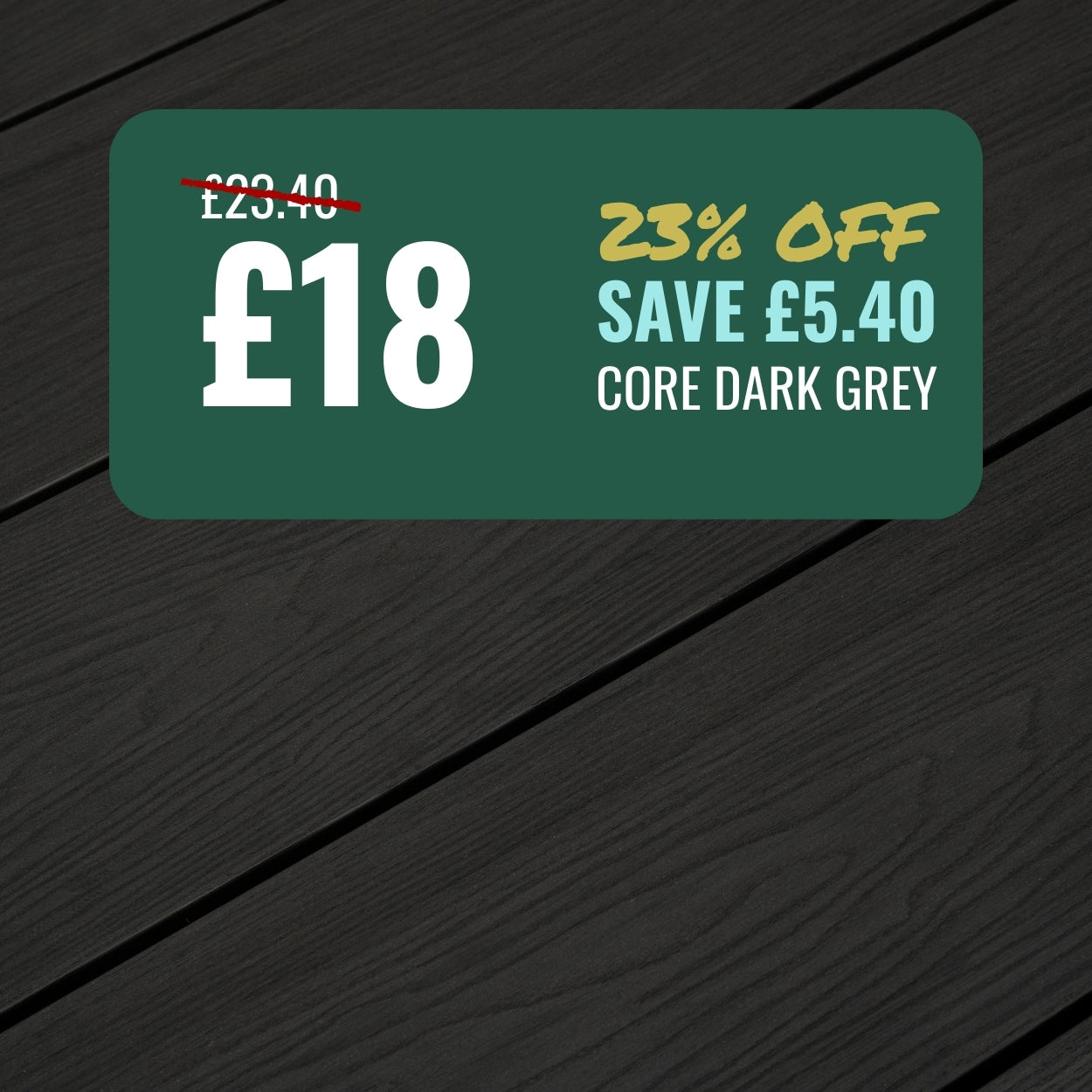 Core Dark Grey Decking