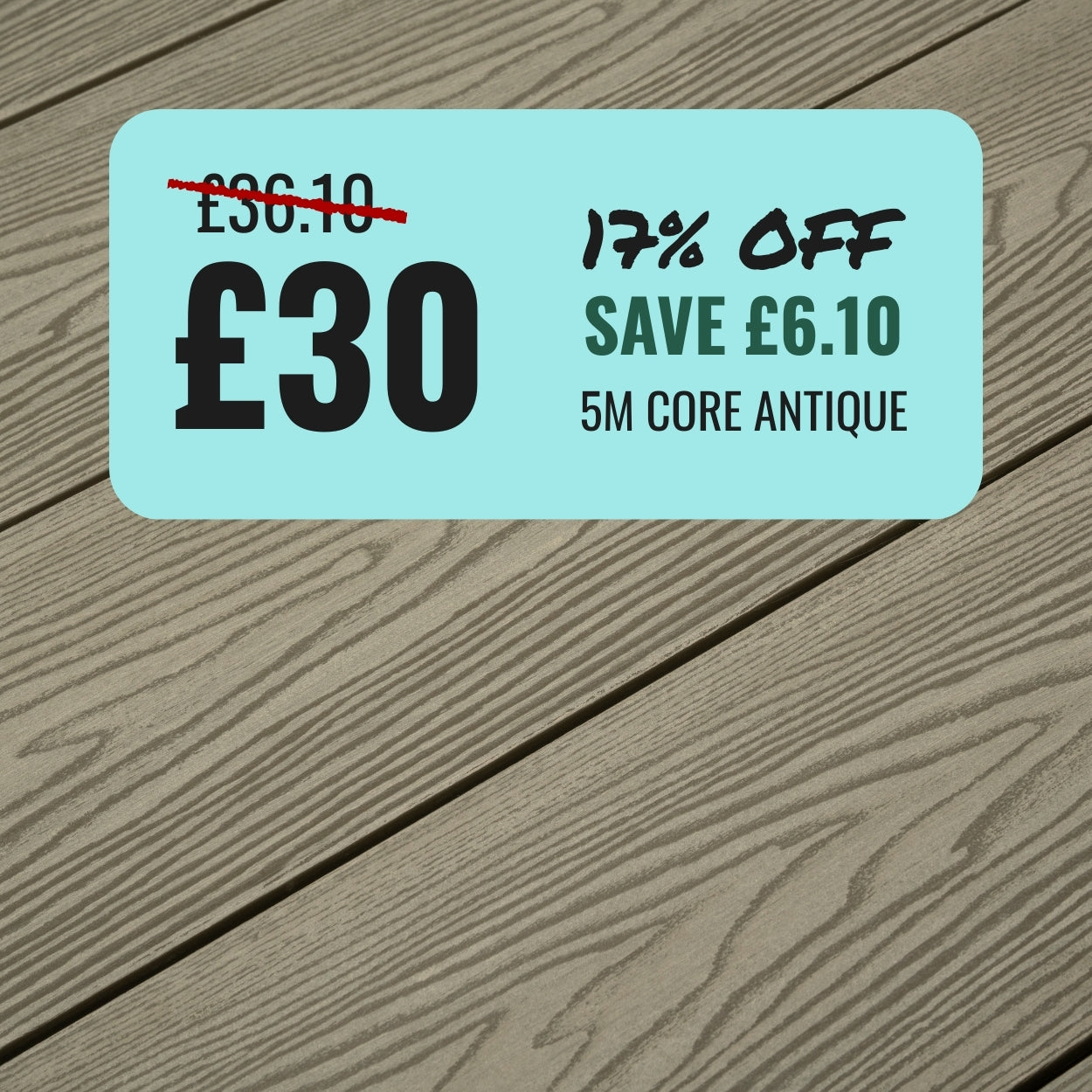 5M Core Composite Decking Boards