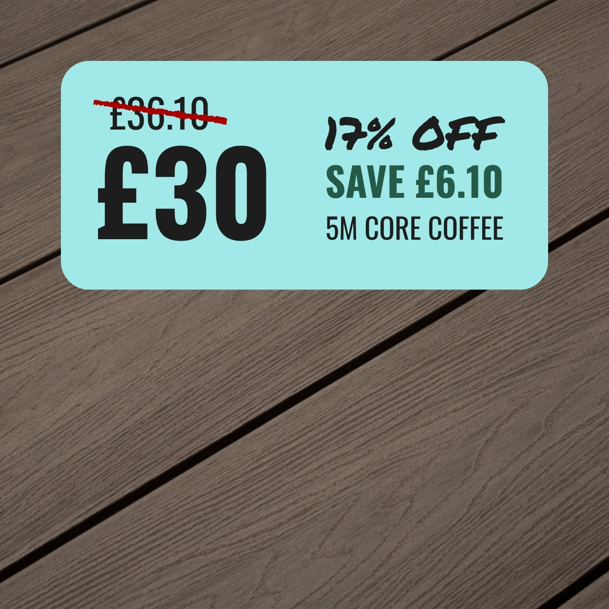 5M Core Composite Decking Boards