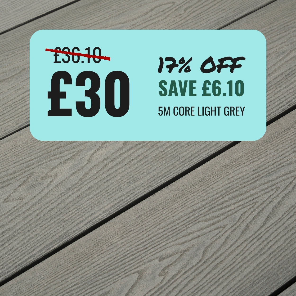 5M Core Composite Decking Boards