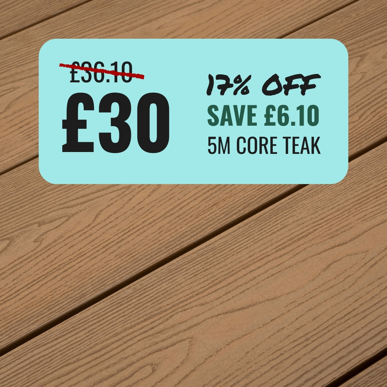 5M Core Composite Decking Boards