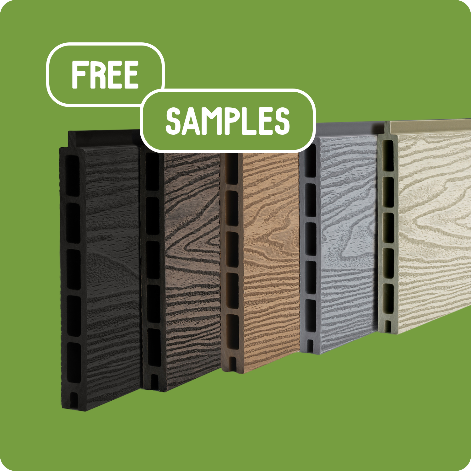 free composite fencing samples