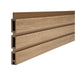 Select Living Group composite fencing singular board product shot, Teak Slatted board 