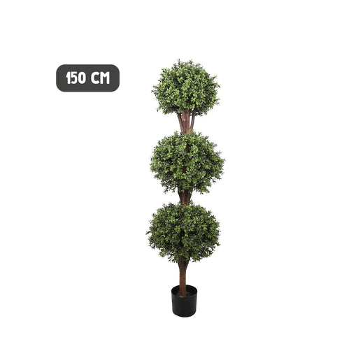 Artificial Buxus Triple Ball Tree