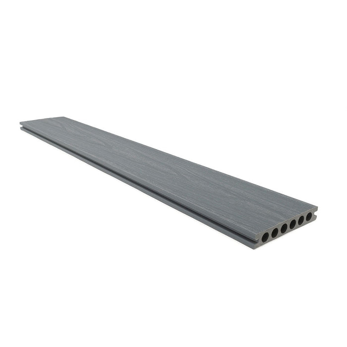 composite decking boards premium natural grain light grey