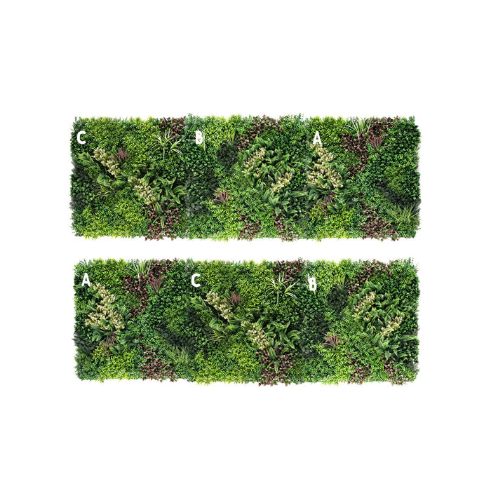 multi-panel artificial plant wall