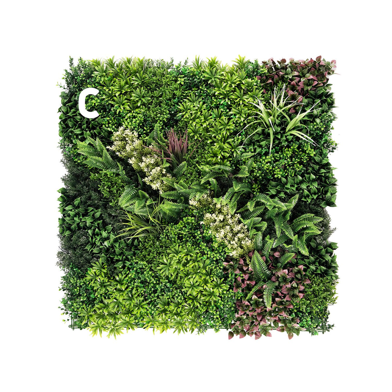 multi-panel artificial plant wall